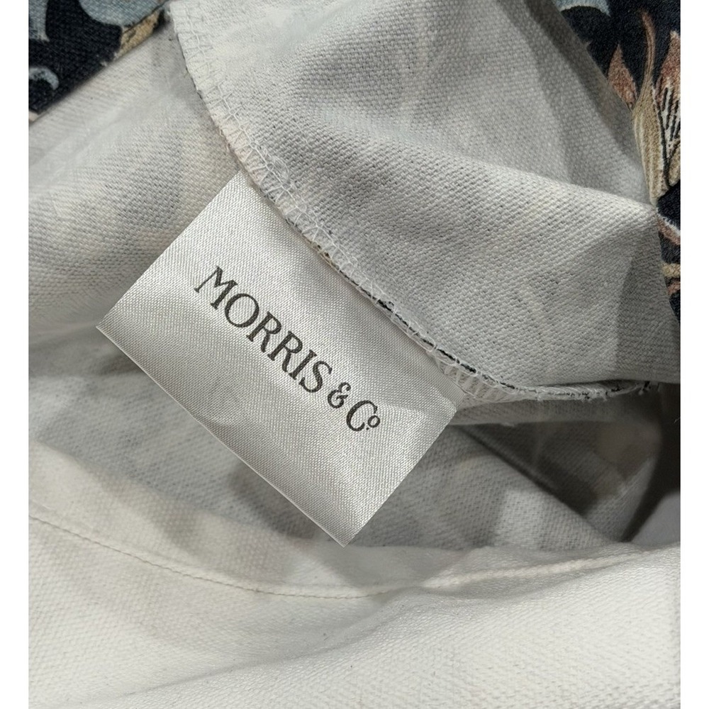 NWT MORRIS & Co. COTTON CANVAS FLORAL SHOPPING TOTE BOOK BAG‎ 16in TALL - Picture 8 of 9